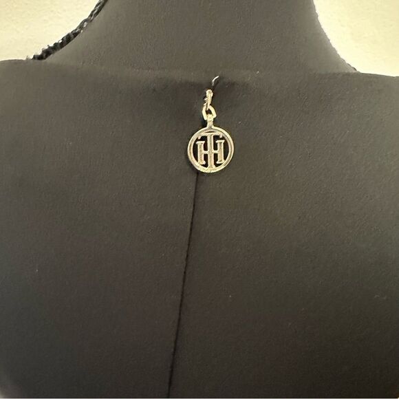 Tommy Hilfiger Asymmetrical Blue and Black Color Block Sheath Dress - Picture 5 of 6